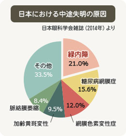 日本における中途失明の原因